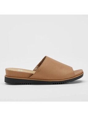 Eileen Fisher Women's Dotes Tumbled Leather Wedge Sandal